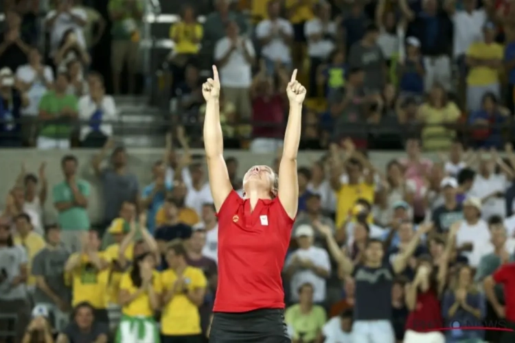 Kirsten Flipkens kan haar gevoel nauwelijks beschrijven: "Een van de meest memorabele wedstrijden die ik ooit speelde"